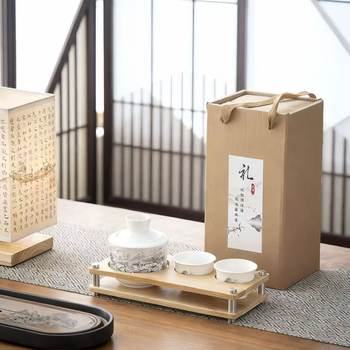 Ceramic Wine Warmer Home Ceramic Spirit Glass Vintage 0.1kg Hot Wine Pot Warmer Chinese Liquor Warmer Set