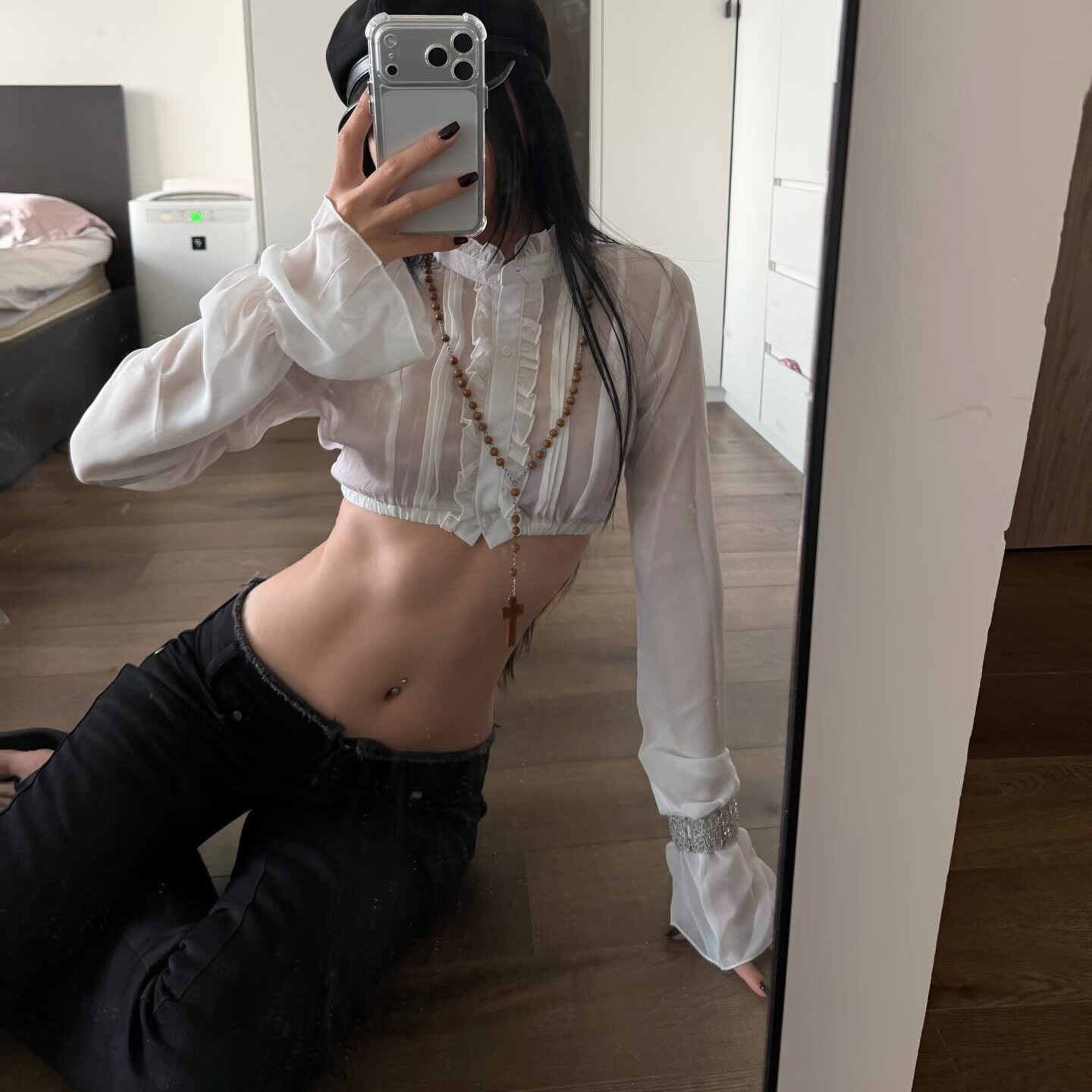 French Style Short Puff Sleeve Crop Top Sweet Ruffle Detail Summer Fashion for Women Wholesale Available