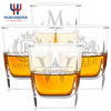 Thickened whiskey square wine glass crystal glass household small wine glass foreign wine glass beer glass printable trademark