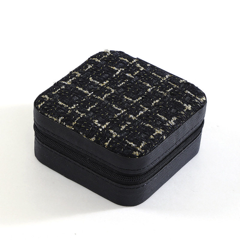 Factory in stock wholesale simple storage travel portable jewelry storage box earring ring ring small jewelry box