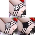 604 cow + white leopard print + black
