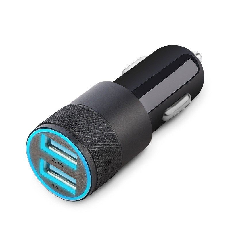 Small steel gun double PD 40W car charging head car with light cigarette lighter car double port Type-c fast charger