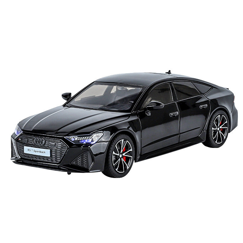 1/24奥迪RS7轿跑小汽车模型仿真精品收藏摆件车男生礼物玩具车子