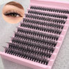 Cross-Border Trade Eyelash Washboard 30D40D50D60D80D European and American False Eyelashes Hot Melt Segmented Hair Versatile