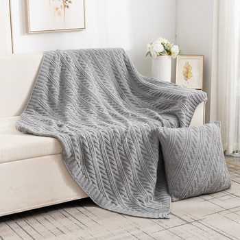 2025 New Deer Plush Solid Color Plain Twill Knitted Blanket Simple Modern Blanket Leisure Blanket Sofa Blanket