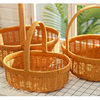 Storage Basket Hand-held Fruit Basket, picnic basket, photo-taking, dancing, hand-held egg basket, rattan-like knitting gift basket