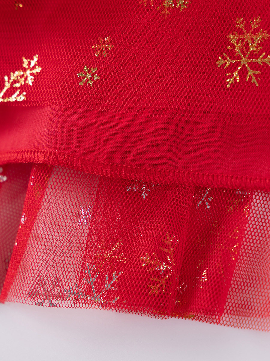 Source Factory Kids' Clothing Wholesale, Christmas Girls' Dress, Autumn Cartoon Kids' Dress