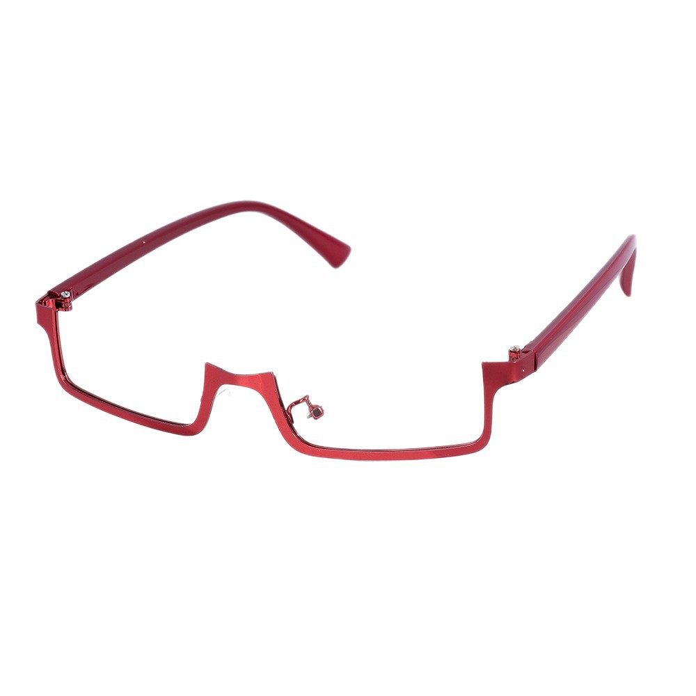 Lolita Cyberpunk Half-Rim Glasses Frame Props Subculture Y2K Accessories Cosplay Two-Dimensional Lolita