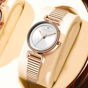New High-value Women's Watch Japanese Movement Watch Round Small Dial Exquisite Simple Women's Watch Quartz