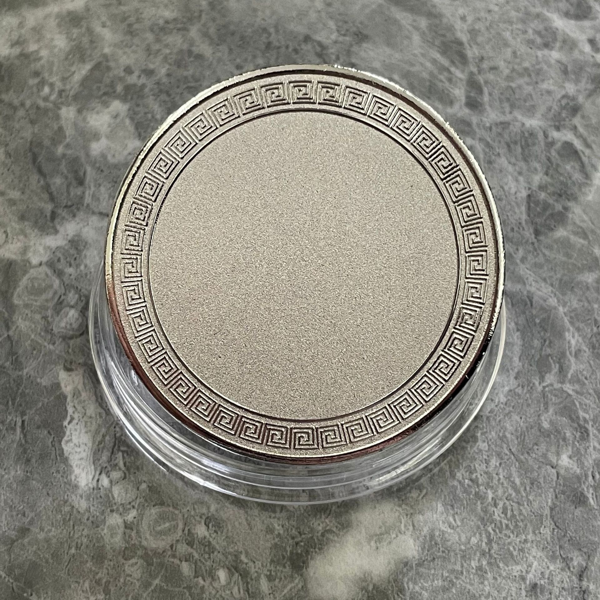 New 50mm laser engraving blank commemorative coin commemorative medal DIY lettering marking color printing creative gift wholesale