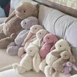 желейный кот молочно-белый кролик Бонни кукла вислоухий кролик плюшевая игрушка подарок на День святого Валентина кукла в комплекте с тремя стандартами