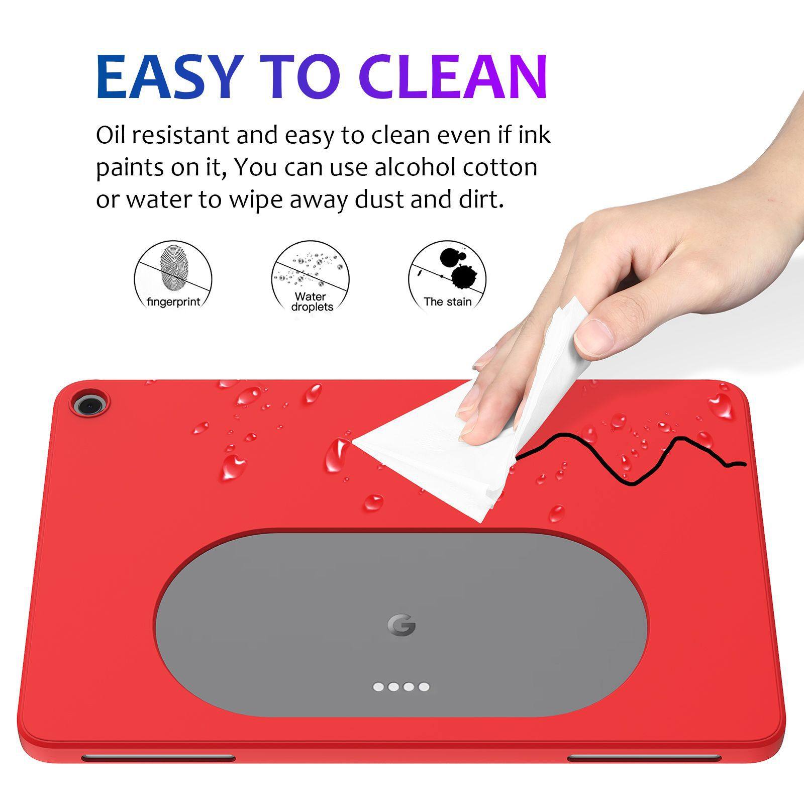 Applicable to Google Pixel Tablet liquid silicone Tablet protective case Google Tablet skin feeling leather case