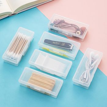 Portable Storage Box Desktop Storage and Organization Toothpick Line Dust-Proof Makeup Remover Cotton Cosmetics Beauty Cotton Swab Box