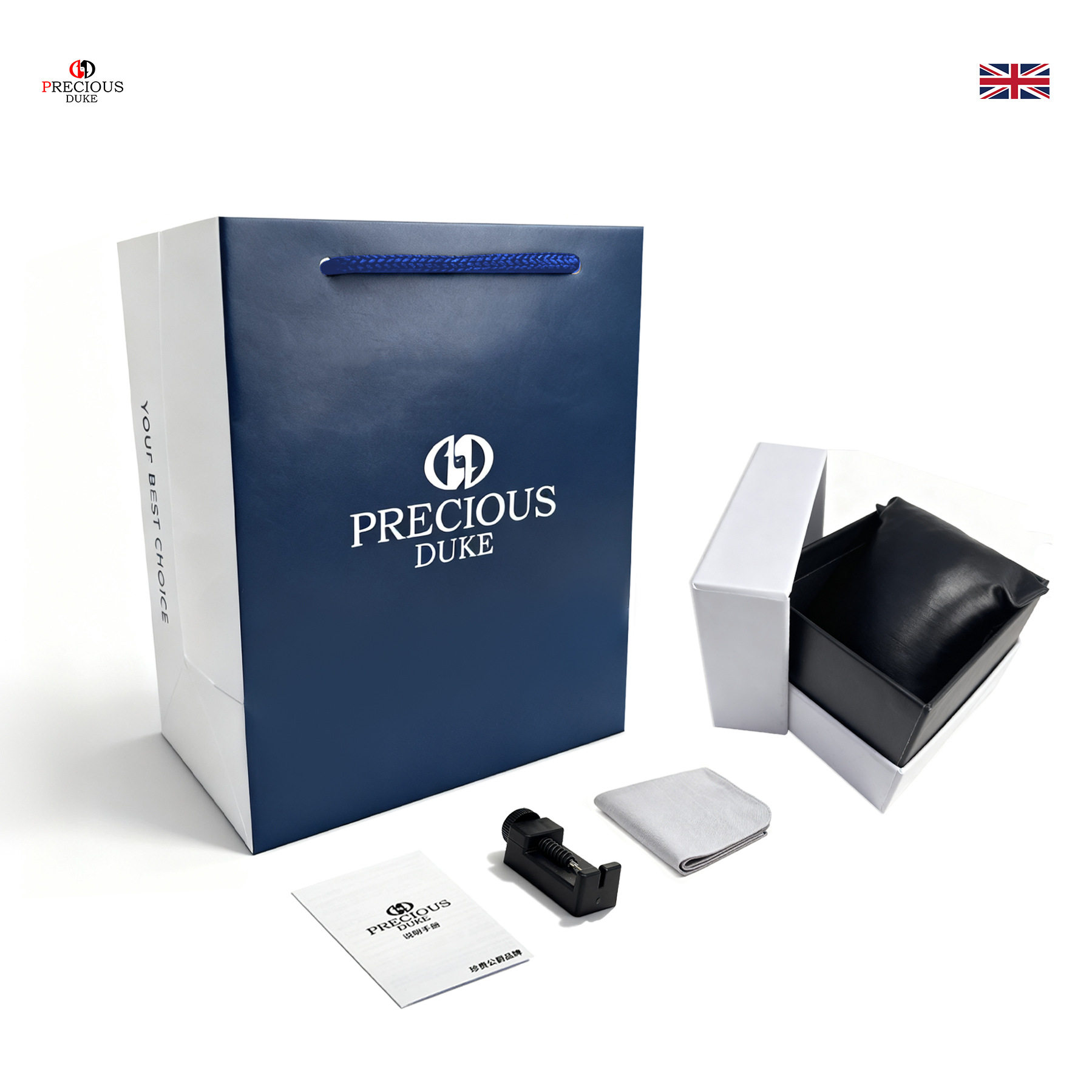 Precious Duke Precious Duke Watch Box Gift Box Packaging Box Manufacturer Wholesale Cross-Border Export Watch Box