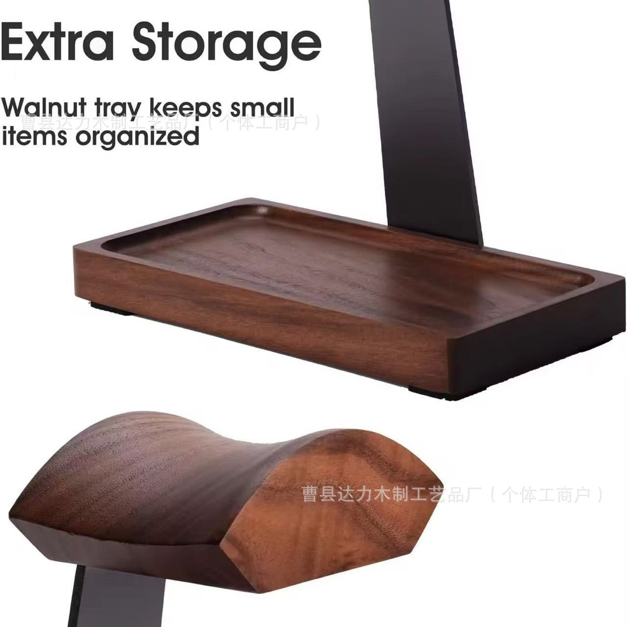 Wooden Desktop Headphone Stand Headset Computer Headset Hanger Bracket Internet Cafe Desktop Storage E-Sports Headphone Stand