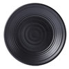 Melamine Plate Black Tableware Western Steak Dinner Plate Flat Plate Imitation Porcelain Round Plate Household Commercial Plastic Plate