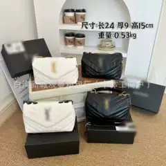 Yangshulin Bag Genuine Leather Texture Single Shoulder Crossbody Bag Simple Niche Small Square Bag Cross-Border Light Luxury Large Capacity Women's Bag