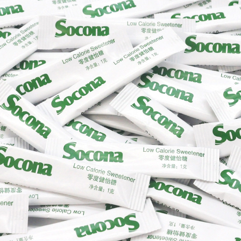 Socona Zero Calorie Sugar Substitute Coffee Mate White Sugar Packets Erythritol Zero Calorie Diet Sugar 100 Small Packs