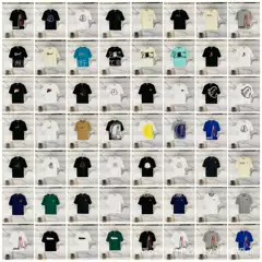 Cross-Border 26 Authentic Mengjia Summer Hot-Selling Trendy Classic Logo Pure Cotton Round Neck Short Sleeve T-Shirt Unisex