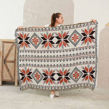 Nordic Export Cross-Border Dropshipping Sofa Blanket Sofa Towel Thread Blanket Camping Outdoor Picnic Travel Decorative Blanket Tablecloth
