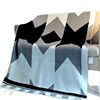 A4 Geometric Pattern Knitted Blanket, Light Luxury Style Knitted Yarn Blanket, Leisure Blanket for Guesthouses, Bed Blanket, Sofa Blanket