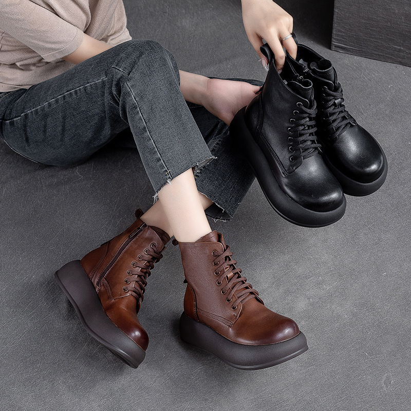 (Mới) Mã B2706 Giá 2580K: Giày Thể Thao Tăng Chiều Cao Nữ Huaidu Hàng Mùa Xuân Thu Đông Phục Cổ Cổ Điển Đế Cao Giày Dép Nữ Chất Liệu Da Bò G06 Sản Phẩm Mới, (Miễn Phí Vận Chuyển Toàn Quốc).
