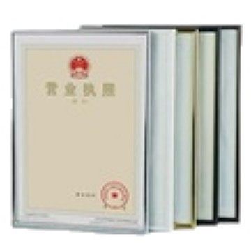 A4~A5 Horizontal and Vertical Dual-Purpose Photo Frame Certificate Certificate Ornaments Display Photo Frame Imitation Aluminum Alloy Business License Frame