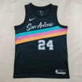 Thermal Pressed 26 Spurs 24 City Edition Black