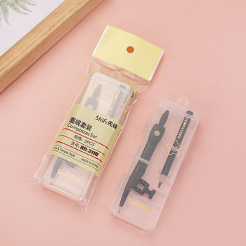 Pioneer 3110 Compass Primary and Secondary School Students Drawing and Measurement Compass 2-piece Set Pencil Test Set