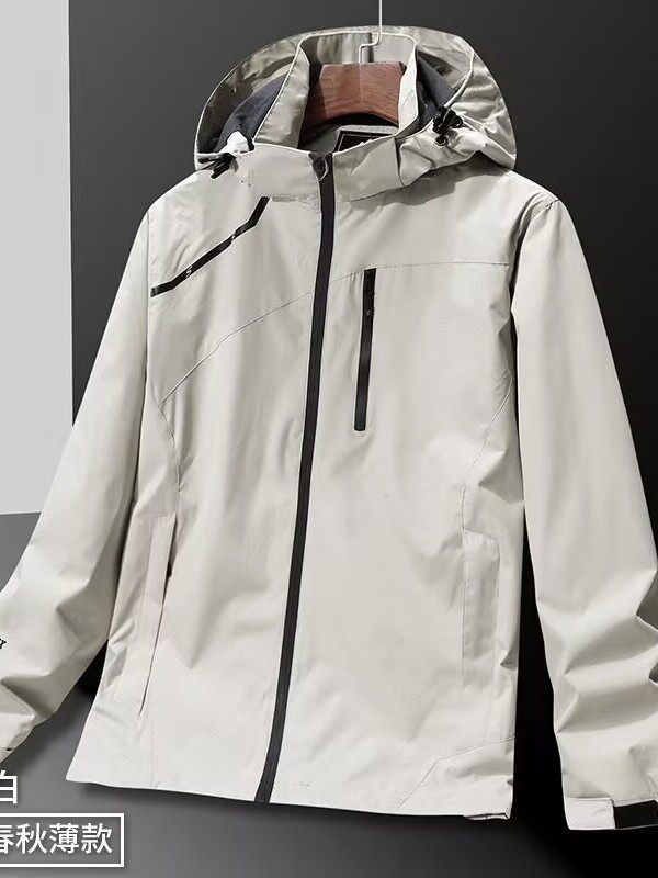 Cross-Border Couple Style Jacket Spring and Autumn New Hooded Trendy Casual Jacket Versatile Plus Size Top