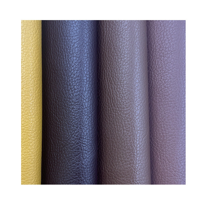 1.5mm Thick Lychee Pattern Leather, Suede Velvet Bottom Nappa Pattern Pvc Leather, Handbag Backpack Luggage Leather