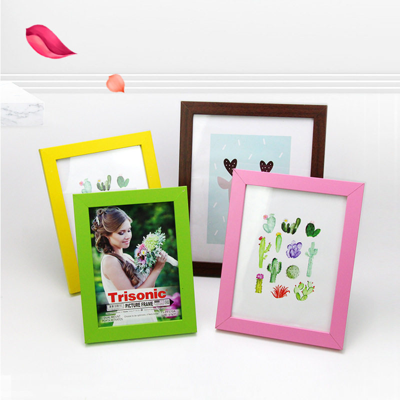 Factory wholesale solid wood photo frame creative table wall 5 6 7 8 10 12 inch photo frame A3A4 photo frame