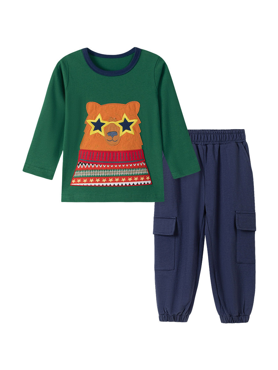 [Style] Boys' T-shirt, Autumn Long-sleeve Baby Top, Cartoon Cotton Kids' T-shirt