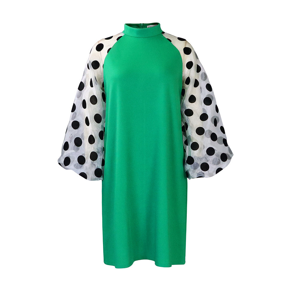 Womens Fashion Dress Loose Fit Mesh Paneling Trendy Design Suitable for Casual Wear Wholesale Available