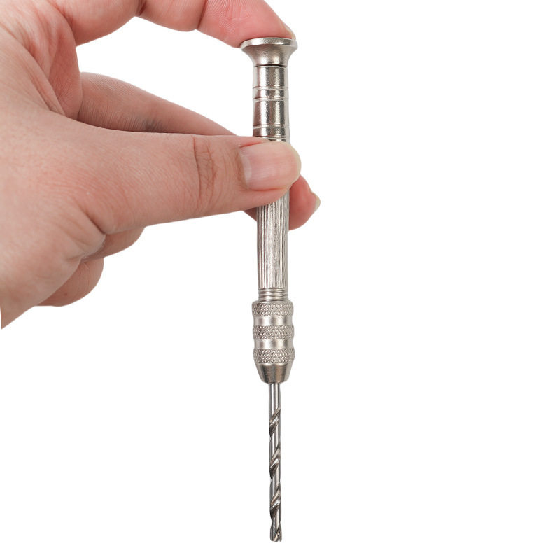手捻钻0.8-3.0mm模型打眼手动打孔器迷你钻四头打孔核桃拿子工具