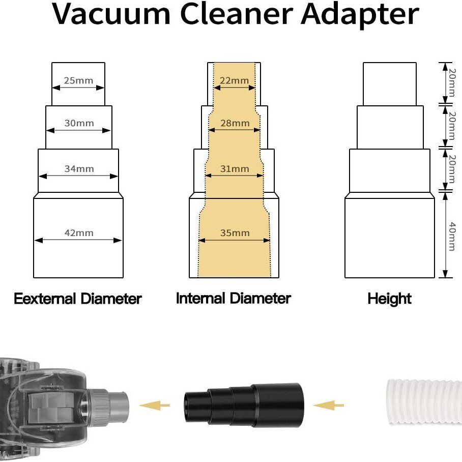 Household vacuum cleaner pvc fittings adapter 4-layer reducer machine brush conversion head vacuum cleaner converter