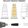Household vacuum cleaner pvc fittings adapter 4-layer reducer machine brush conversion head vacuum cleaner converter
