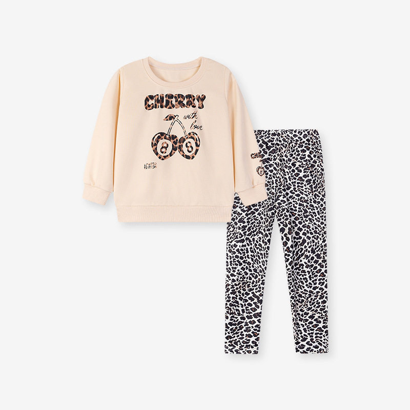 Girls' Long-Sleeve Set Wholesale, Autumn Cute Stylish Kids' Outfit