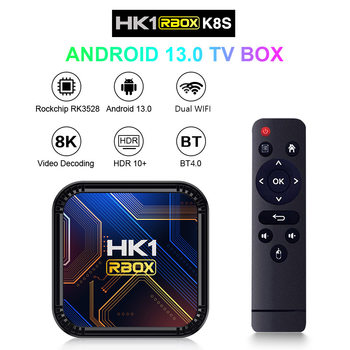 Hk1 Rbox K8S Android 13 Network Set-Top Box Tv Box Dual-Band Wifi 8K Hd Bluetooth 4.0