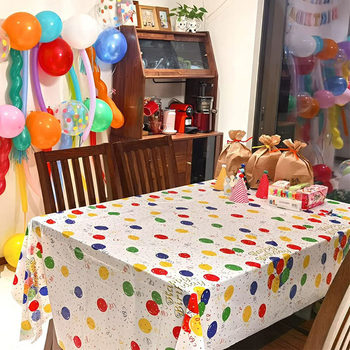 Style Birthday Party Disposable Tablecloth Ins Style Thickeneded Square Decoration White Background Source Manufacturer Outdoor Picnic