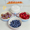 Household Double-layer Drain Basket Living Room Fruit Storage Basket Kitchen Vegetable Washing Hot Pot Small Basket Single Drain Basin