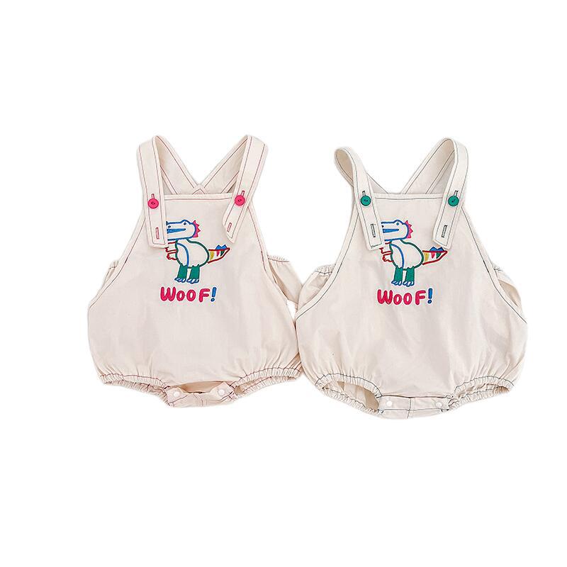 2024 Baby Clothes Summer Overalls Romper Short-Sleeve Outdoor Crawling Outfit Newborn Summer Korean Style Children's Clothing