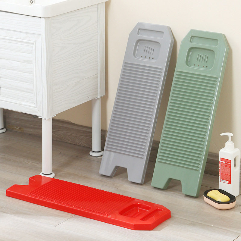 Plastic Washboard Household Old-Fashioned Washboard with Groove Anti-Slip Thickened Student Dormitory Hand Laundry Utensils