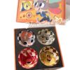 Zootopia Cartoon Animal Ceramic Bowl Gift Box Set of 4 Cute Tableware Set Creative Gift Dessert Bowl