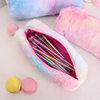 Girly Heart Gradient Color Cute Plush Creative Pen Bag Student Simple Storage Bag