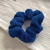 Tan Songyun's Klein Blue Knitted Scrunchie for Women 2025 New Korean Style Bun Hair Tie Hair Accessory