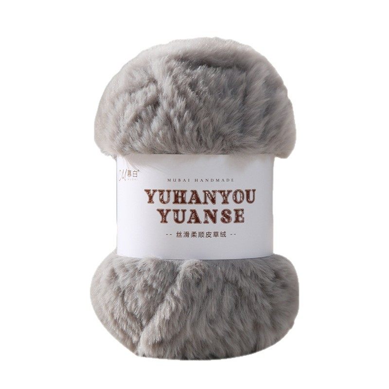 Long-Haired Imitation Mink Fur Thread Thick Wool Thread Plush Coral Velvet Hand-Knitted Velvet Thread Fur Velvet Scarf Thread