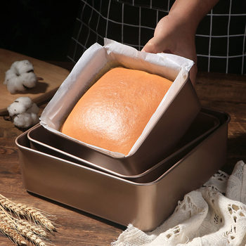 J guzao cake mold six-eight-inch water bath baking tray oven tools baking bread 68 rectangular household baking B