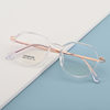 Customized Retro Glasses Frame Tr Glasses Frame Trendy Large Frame Irregular Polygonal Myopia Tr Metal Frame