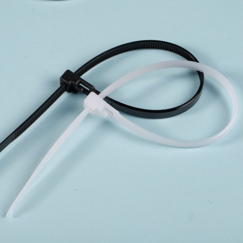 Manufacturers in stock a large number of wholesale loose cable ties 4*150 8X200 can be recycled live buckle cable ties